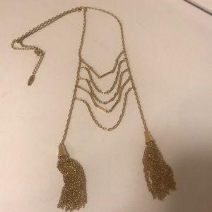 Plunder Layered Tassel Necklace